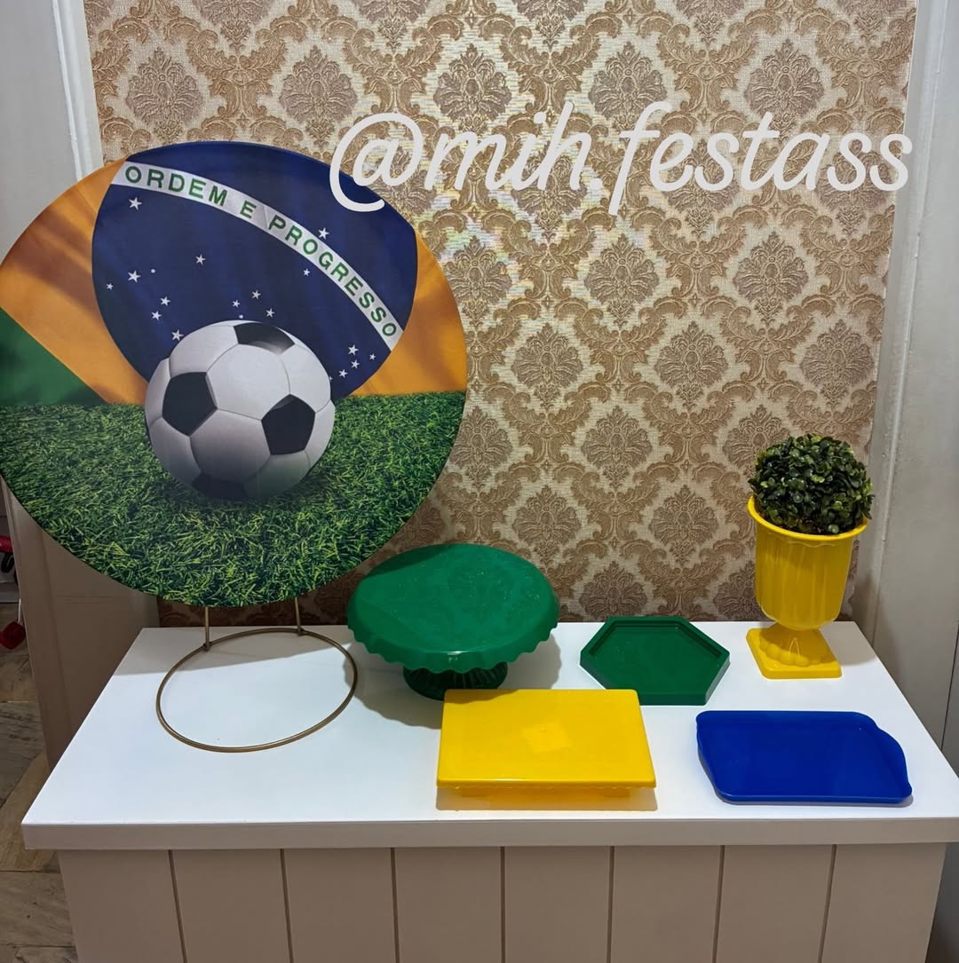 Decoração festa Brasil / Futebol