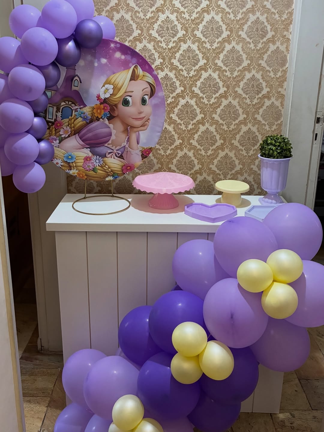 Decoração festa princesa Rapunzel